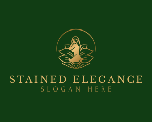 Elegant Beautiful Nude Woman logo design