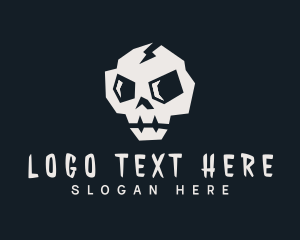 Skate - Punk Skull Skate Shop logo design
