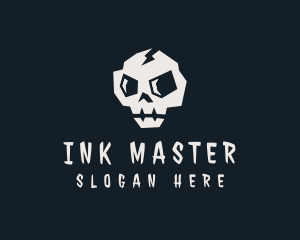 Punk Skull Tattoo logo design