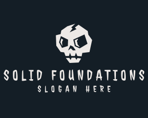 Rock Band - Punk Skull Tattoo logo design