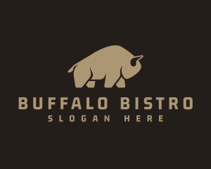 Bison Buffalo Horn logo design