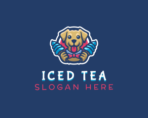 Dog Ice Cream Dessert logo design