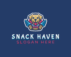 Dog Ice Cream Dessert logo design