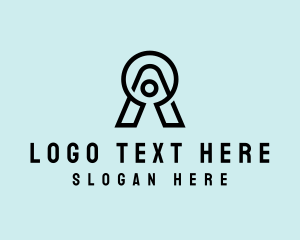 Global - Keyhole Modern A logo design