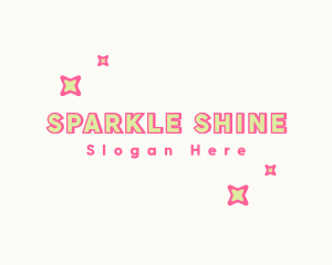 Quirky Star Sparkle logo design