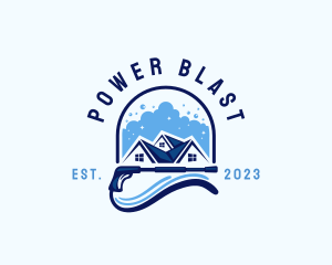 Power Washing Home logo design