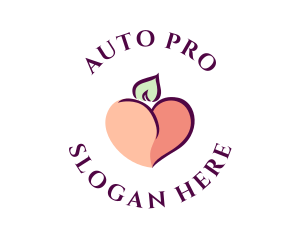 Dating Site - Erotic Naughty Peach logo design