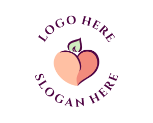 Labia - Erotic Naughty Peach logo design
