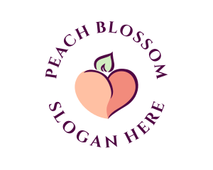 Peach - Erotic Naughty Peach logo design