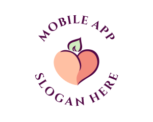 Dating Site - Erotic Naughty Peach logo design