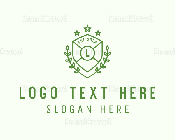 Shield Wreath Academy Logo