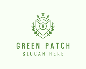 Patch - Shield Wreath Academy logo design