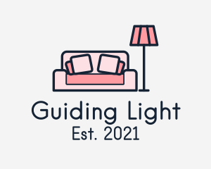 Living Room Couch Lamp logo design