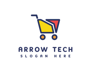 Online Shopping Cart logo design