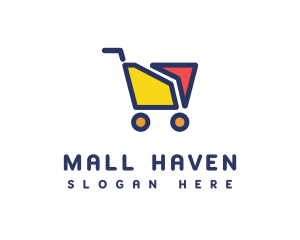 Online Shopping Cart logo design