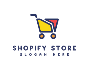 Online Shopping Cart logo design