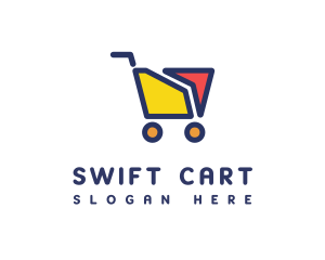 Online Shopping Cart logo design