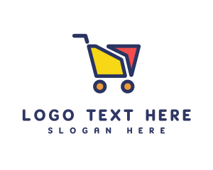 Hypermarket - Online Shopping Cart logo design