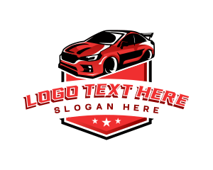 Garage - Automotive Racing Car logo design