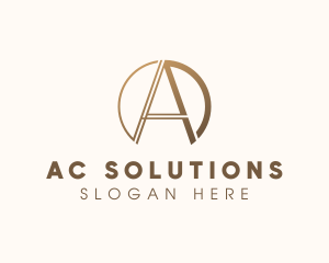 Luxury Brand Letter A logo design