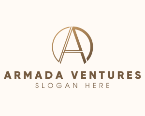 Luxury Brand Letter A logo design