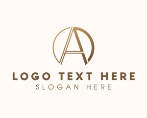 Metallic - Luxury Brand Letter A logo design
