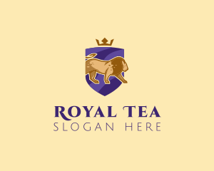 Royal Lion Shield  logo design