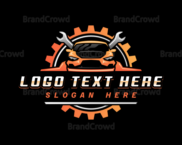 Automotive Car Wrench Logo