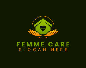 Home Care Hands logo design