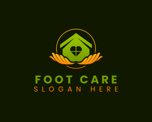 Home Care Hands logo design