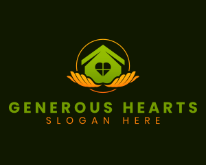 Giving - Home Charity Shelter logo design