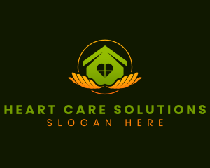 Home Care Hands logo design