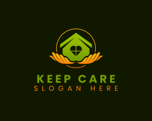 Home Care Hands logo design