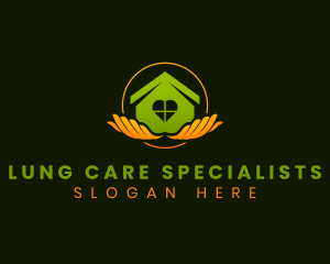 Home Care Hands logo design