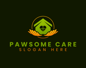 Home Care Hands logo design