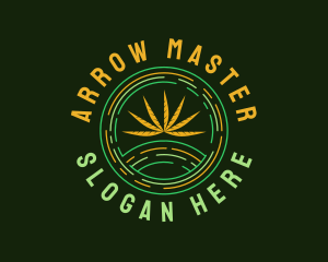 Natural Marijuana Leaf Logo