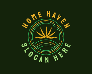 Natural Marijuana Leaf Logo