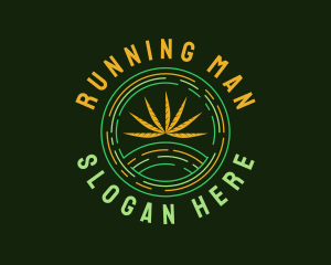 Natural Marijuana Leaf Logo