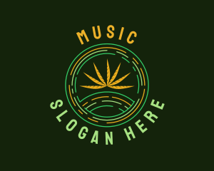 Natural Marijuana Leaf Logo