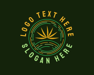 Natural Marijuana Leaf Logo