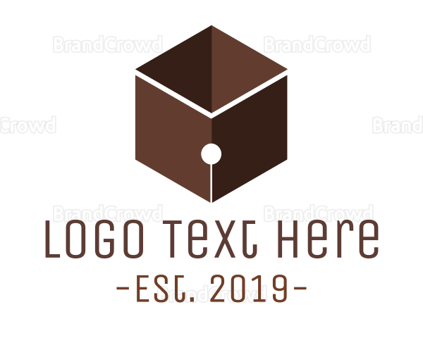 Brown Pen Cube Logo