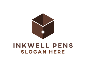 Pen - Hexagon Pen Cube logo design