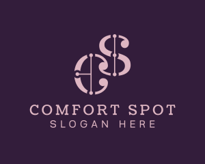 Boutique Letter CS Monogram logo design