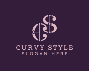 Boutique Letter CS Monogram logo design