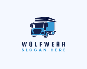 Courier - Cargo Van Truck logo design