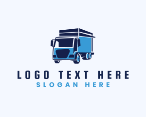Deliver - Cargo Van Truck logo design