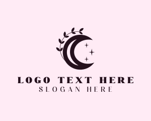 Bohemian - Floral Moon Boutique logo design