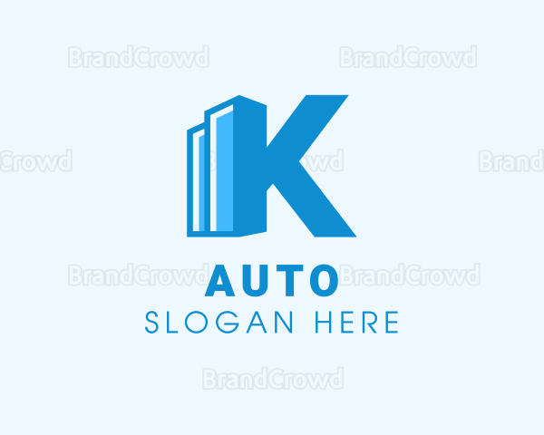 Income Graph Letter K Logo