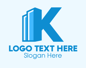 Fund - Income Graph Letter K logo design