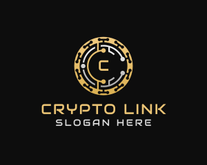 Crypto Coin Currency logo design